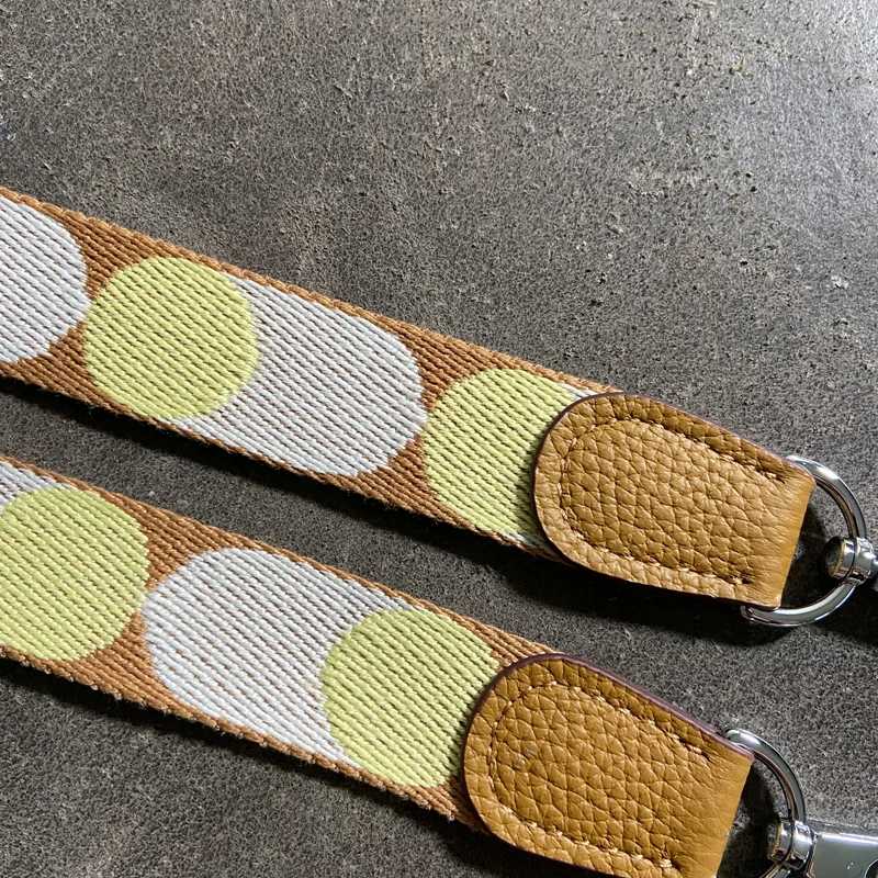 Evelyn Bag Belt Customization/Cowhide Material Bag Belt Shoulder/One-inch Wide Polka-dot Pattern Shoulder Strap