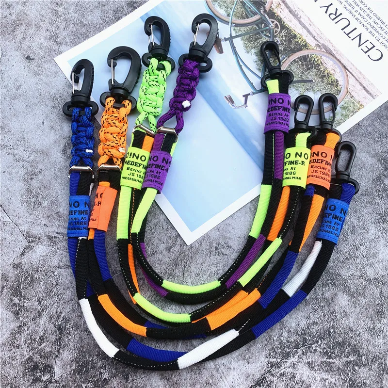 

Lanyard Color Landyard Nylon Phone Charm Handmade Contrasting Colors Bag Strap Upgrade Decorate Trousers Strips Phone Chain