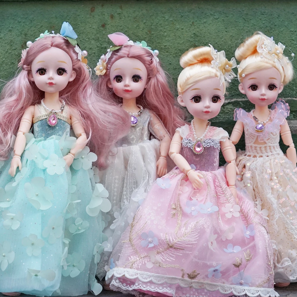 

12Inch BJD Doll Fashion 1/6 Ball Jointed Doll With Stylish Clothes Accessories Body Beautiful Dress Up DIY Girl Birthday Gifts