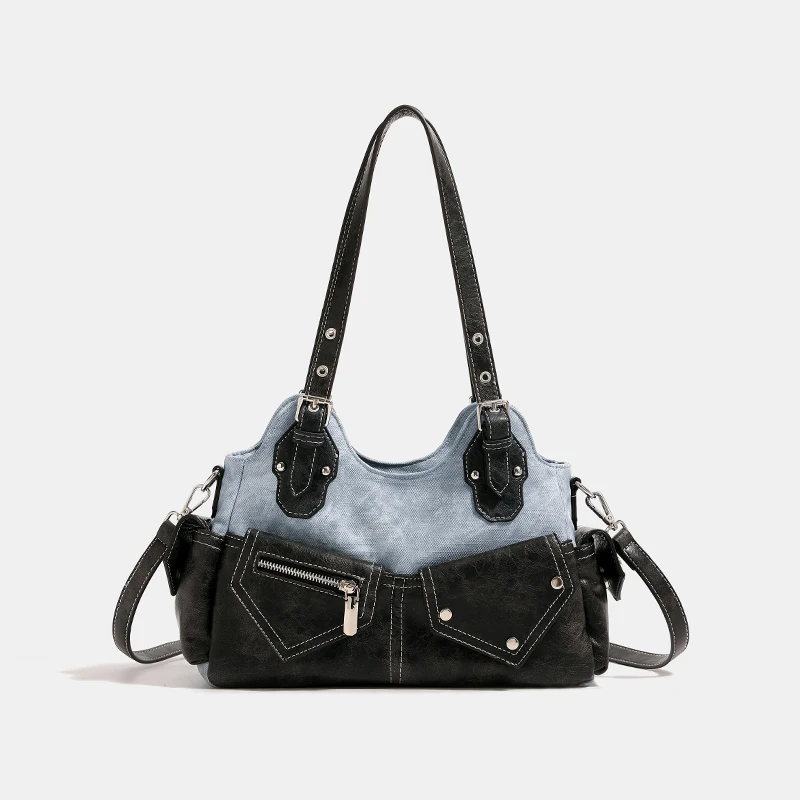 Женская сумка-портфель из искусственной кожи саквояж на плечо с ручками и