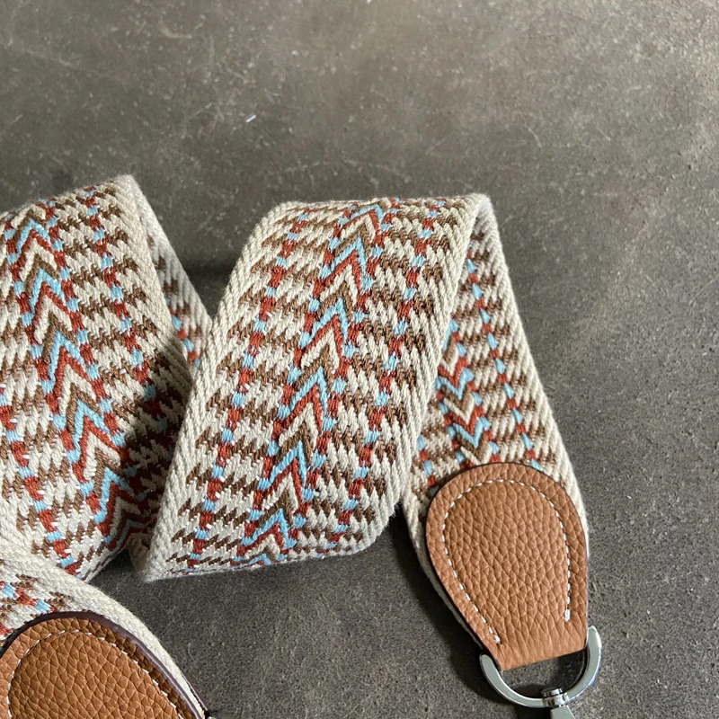 Custom Bag Strap The Latest Fashion Evelyn Bag Wide Canvas Strap Webbing Original Leather Bag Strap
