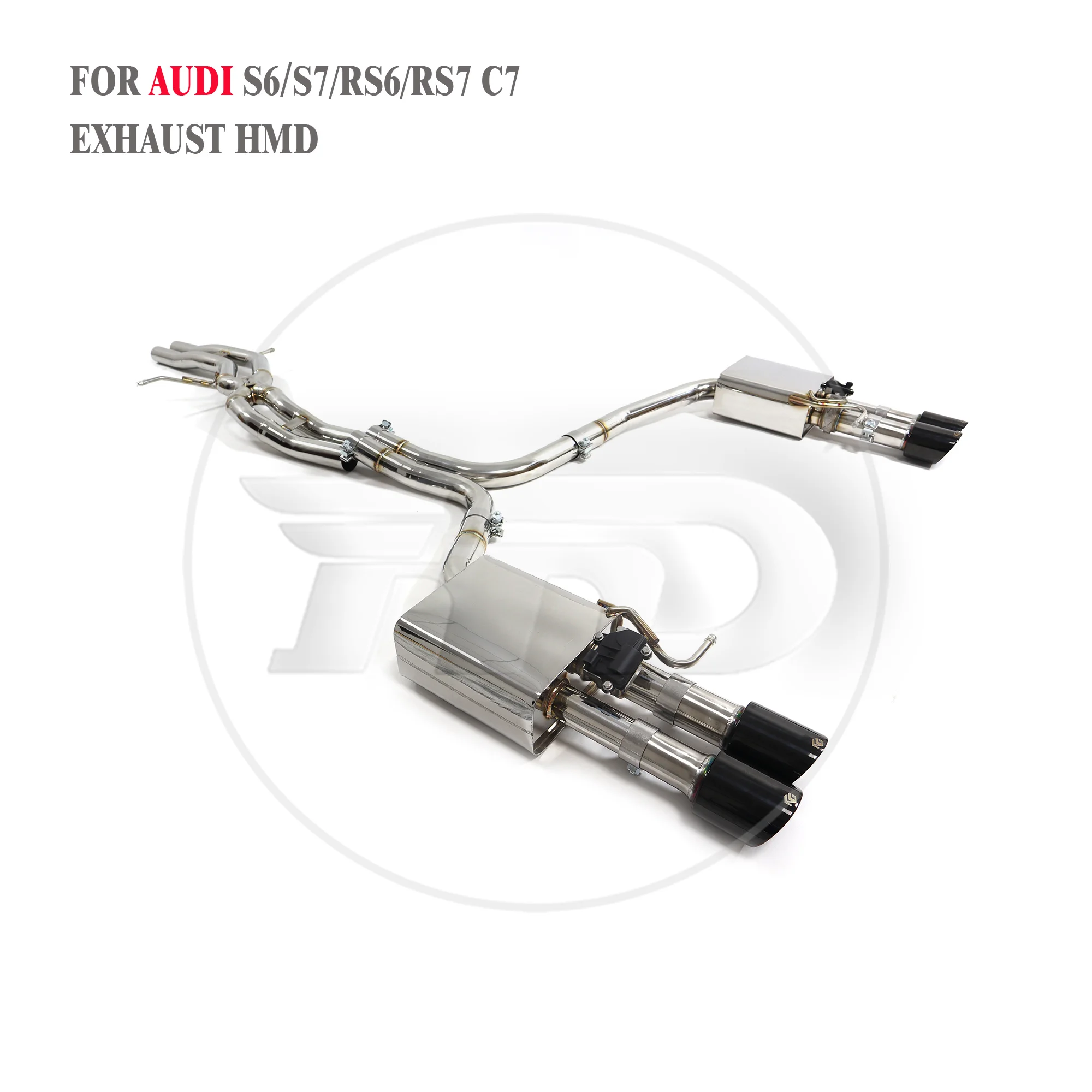 Выхлопная система HMD Performance Catback для Audi S6 S7 RS6 RS7 C7 4.0T 2013-2018 Middle X Pipe
