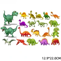 cartoon jurassic park dinosaur patches iron on transfers for childrens clothing thermoadhesive patch stickers on kids t shirt