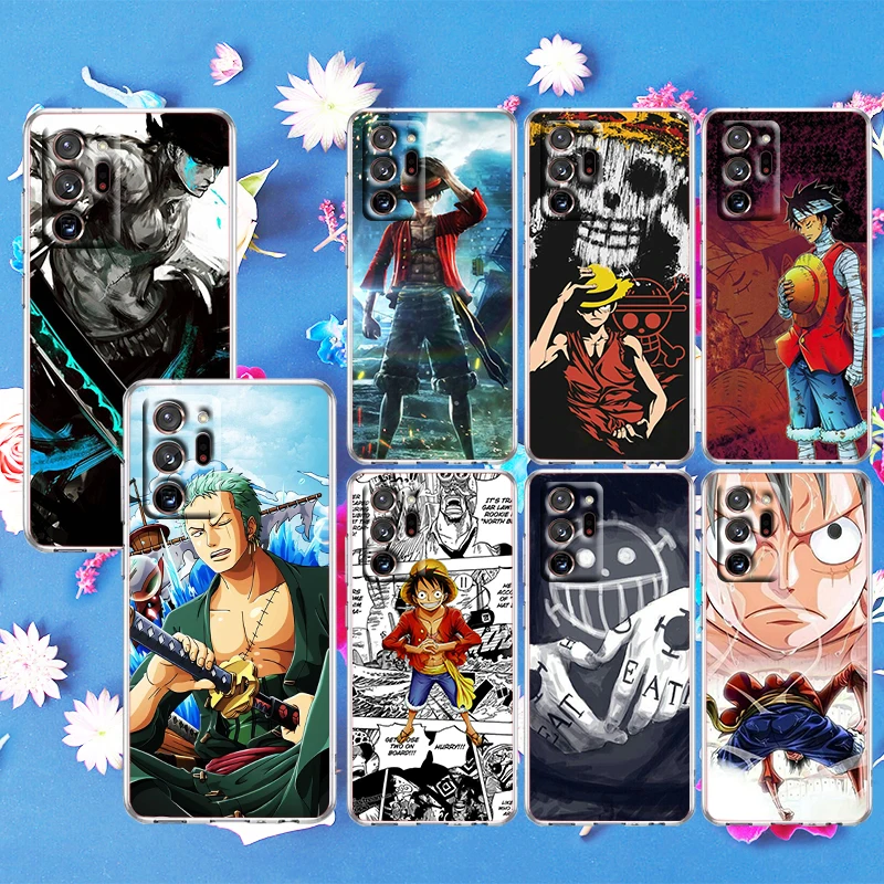 

Zoro Luffy One Piece For Samsung S21 Plus S20 FE A52 A12 5G A8 A7 A6 A5 j4 j5 j6 j7 j8 2018 2017 Transparent Phone Case