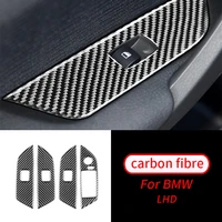 for bmw e84 x1 2011 15 real carbon fiber refit interior car window lifter control panel stickers window switch decoration