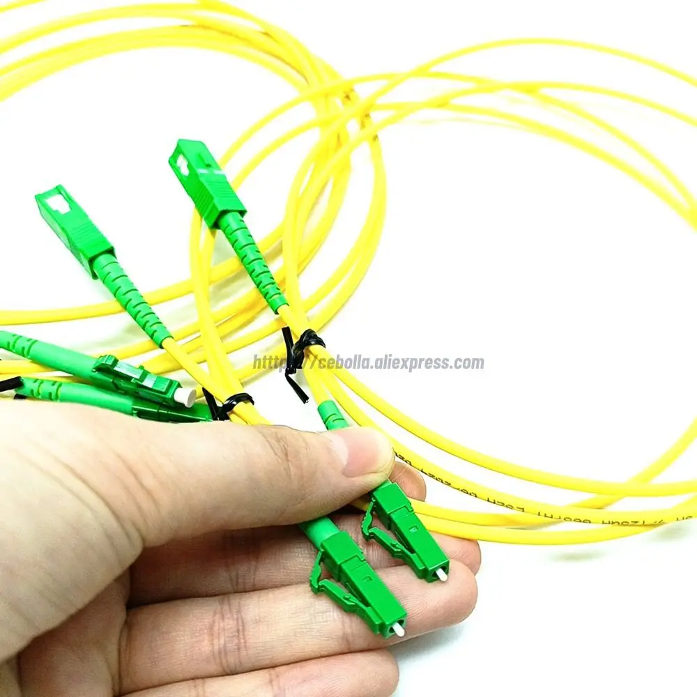 Патч-корд SC/APC-LC/APC 2 0/3 0 мм одномодовый оптический кабель OS2 SM симплексная