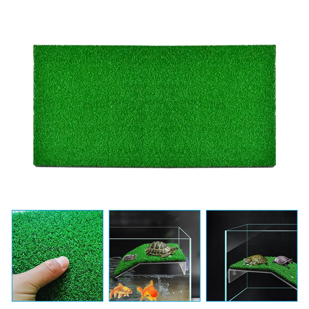 

Artificial Turf Lawn Decor Turf Rug Indoor Turtle Climbing Platform Turf Home Landscaping Turf for Decor Tortoise Turtle