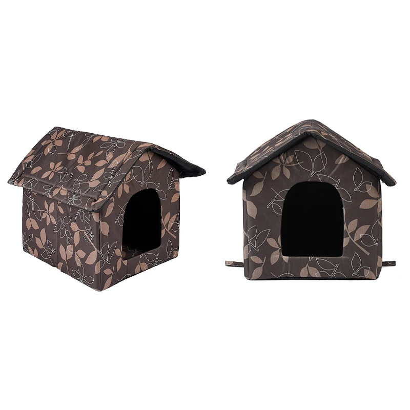 

Pet Outdoor Waterproof House Thicken Warm Tent Stray Cat Doghouse Traveling Portable Pet House Cat's house