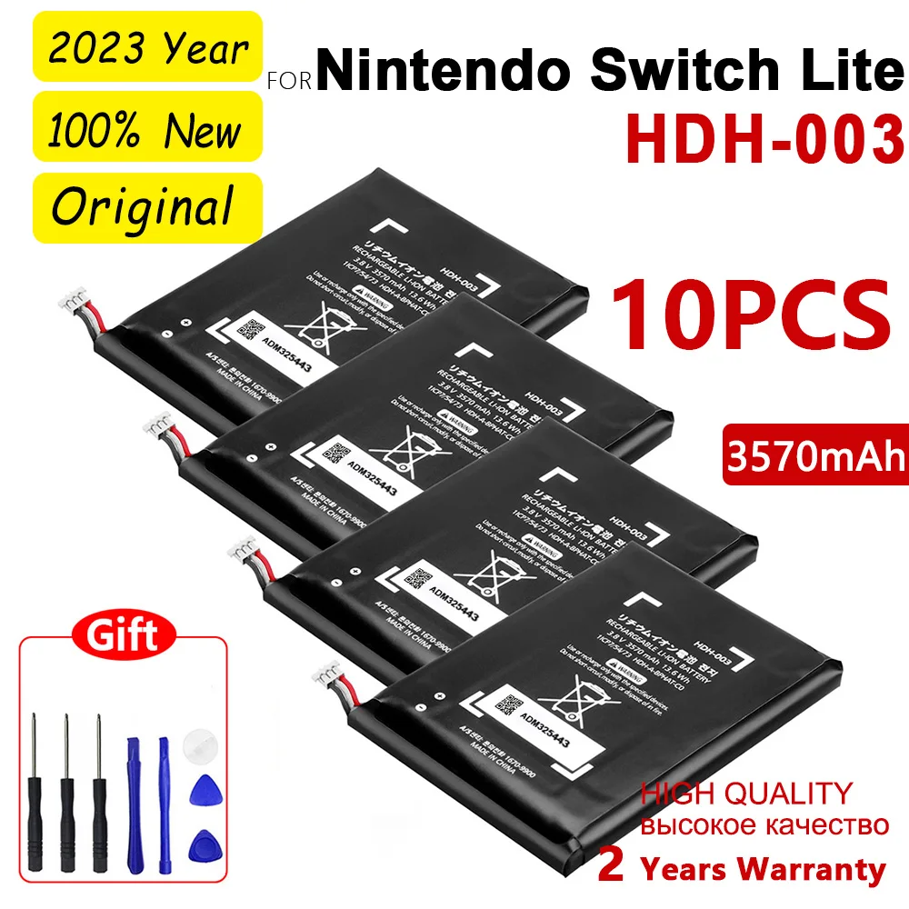 

100% Genuine 3570mAh HDH-003 Battery For Nintend Nintendo Switch Lite Game Player HDH003 High Quality Batteries+Repair Tools