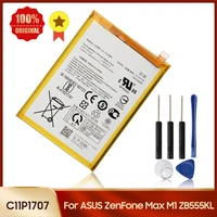 replacement phone battery c11p1707 for asus zenfone zb555kl max m1 4000mah original battery tools
