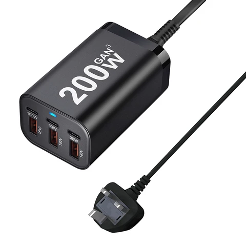 Luxmoc 200 Вт GaN Быстрое зарядное устройство USB Type-C 100 Вт 30 Вт 18 Вт PD Быстрая зарядка для мобильных телефонов Apple Планшетные компьютеры
