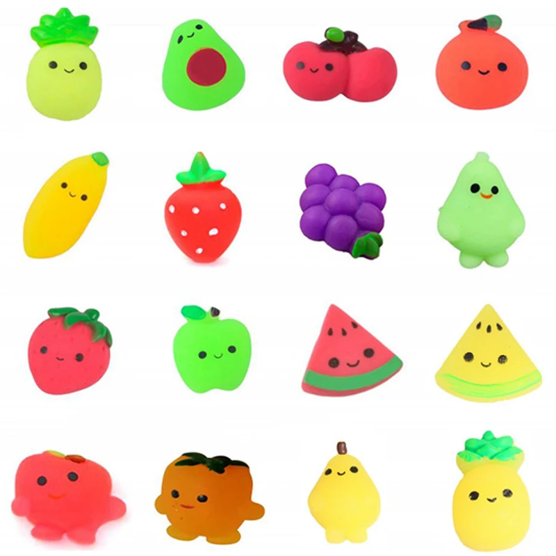 5-50PCS Kawaii Squishies Mochi Fruit Anima Squishy Toys For Kids Antistress Ball Squeeze Party Stress Relief Toys For Birthday images - 6