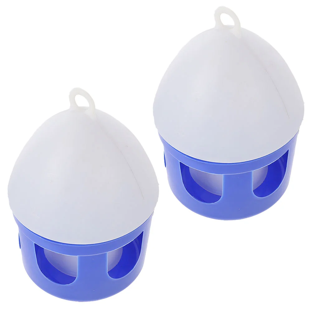 

2 Pcs Pigeon Supplies Portable Quail Waterer Automatic Pet Parrot Household Bird Pvc Dispenser Feeding Device Lots of pigeons