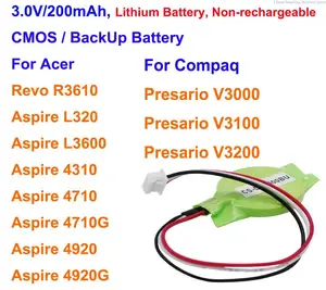 Cameron Sino 200mAh Battery for Acer Aspire 4310, 4710, 4710G, 4920, 4920G, L320, L3600, R3610, For Compaq Presario V3000, V3100, V3200