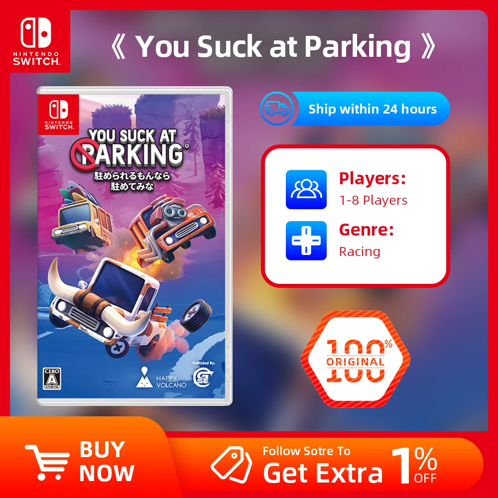 Игровая приставка Nintendo Switch-You Blow at Парковка-для консоли Switch OLED Lite 100% оригинальная