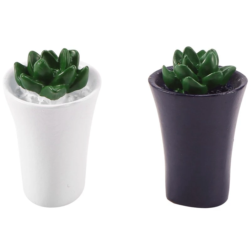 

1/12 миниатюрный кукольный домик, зеленый цветок в горшке для кукольного домика, аксессуары, искусственные суккуленты