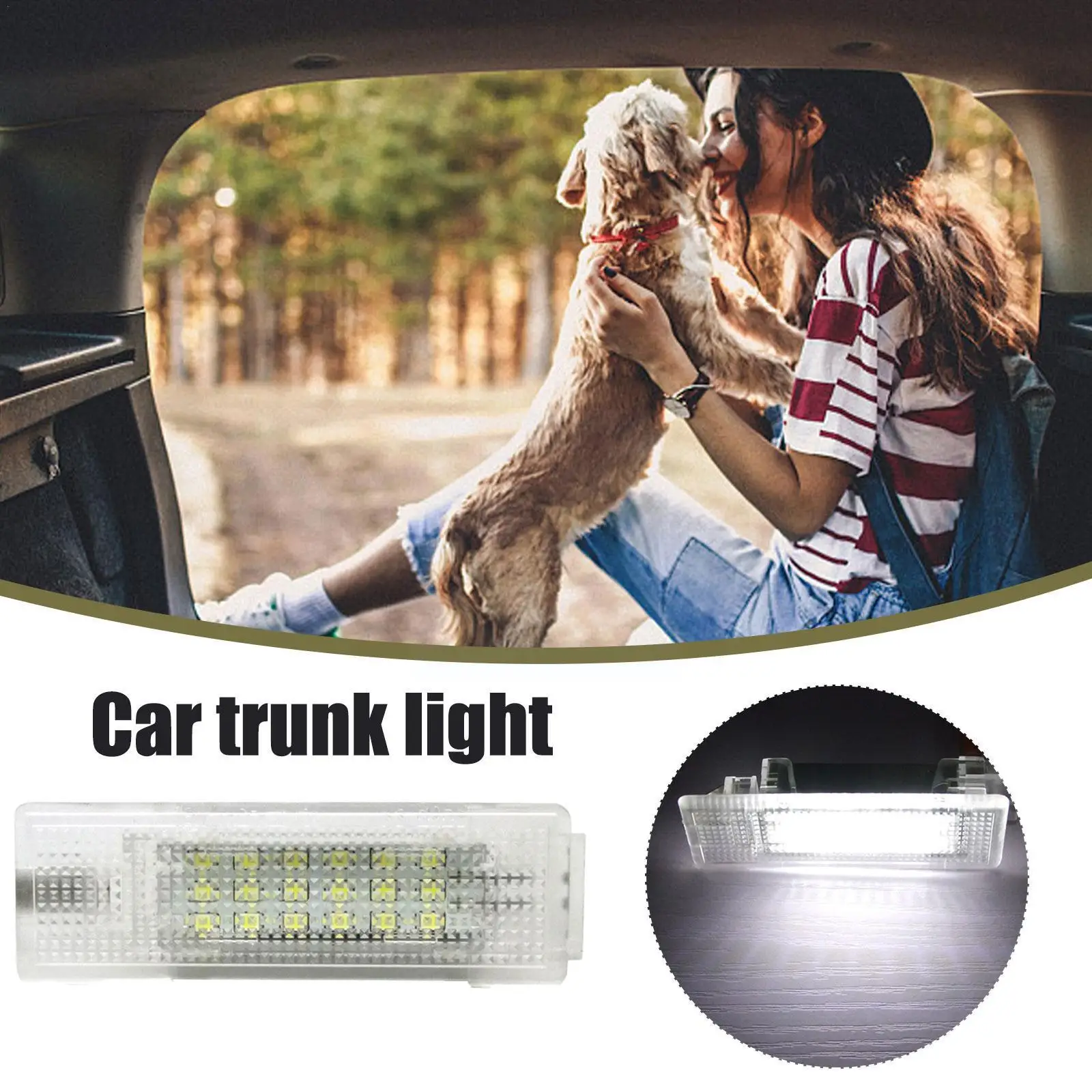 

Automobile Trunk Lamp Is Applicable For VW GOLF4/5/6 Passat Trunk Lamp LED License Plate Lamp B8E9