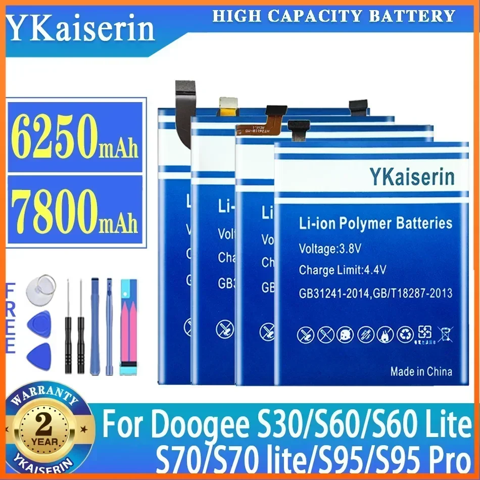YKaiserin BAT 173605580 BAT19M 105150 BAT17S 305580 Аккумулятор S70 для Doogee S60 S30 Lite S70Lite S60Lite S95 Pro S95Pro