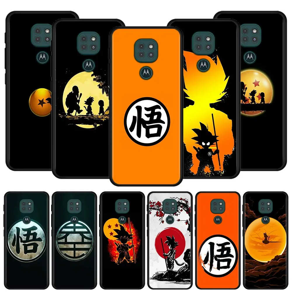

Phone Case For Moto One Fusion G30 G60 G9 Play Plus G8 Power for Samsung A50 A30 A70 for Realme 8 7 6 Pro Anime Dragon ball logo