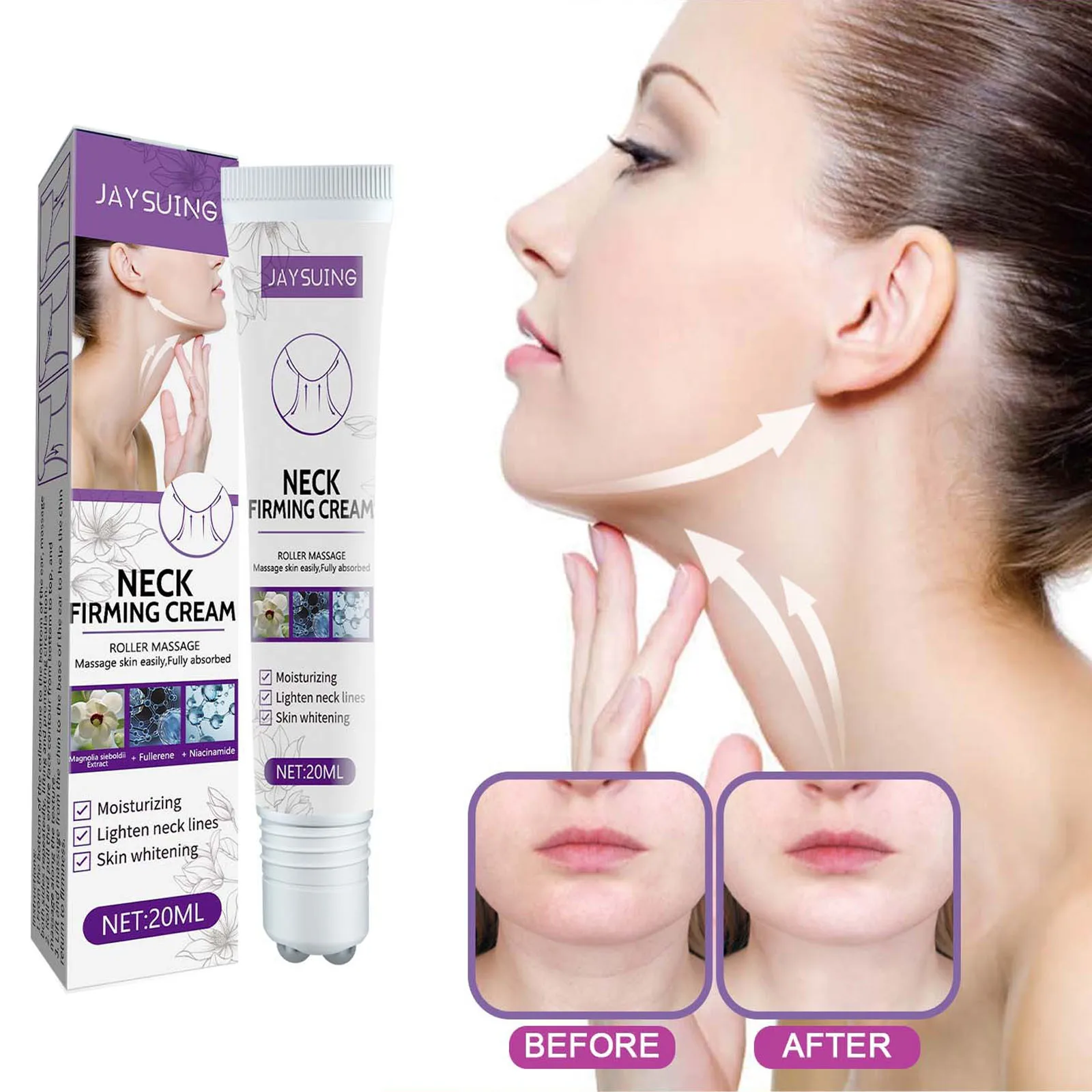 

Nicotinamide Whitening Remove Wrinkles Neck Cream Lift Firm Fade Fine Lines Moisturizing Brighten Repair Beauty Korean Cosmetics