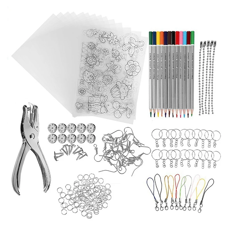 

Shrink Plastic Material Package Replacement DIY Lead Hand Made Heat Shrinkable Sheet Hairpin Flower Hanging Craft Material