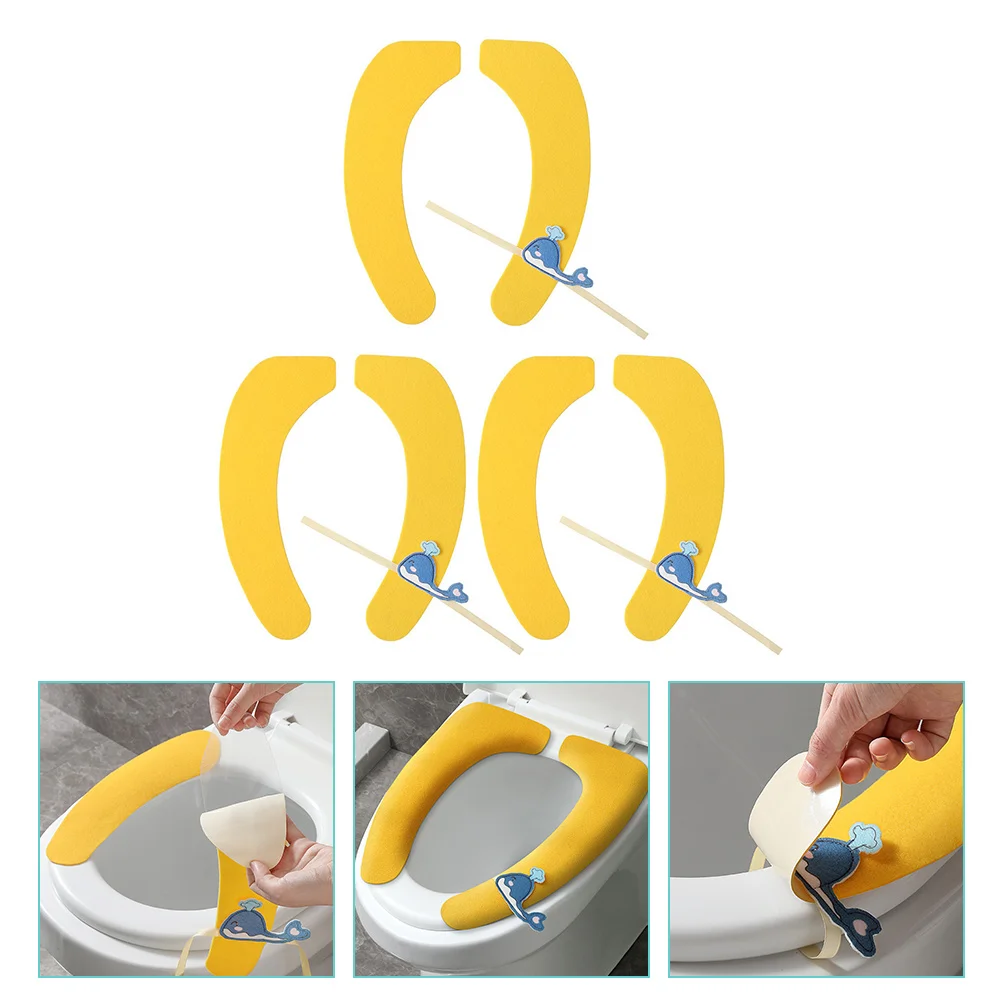 

Toilet Cushion Coverpadded Washable Warmeradhesive Pads U Shape Mat Nonbathroom Pad Self Elongated Cushions Adult Universal