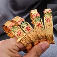 wando ethiopian jewelry dubai gold color bangles for women african wedding bangles women bridal bracelet design