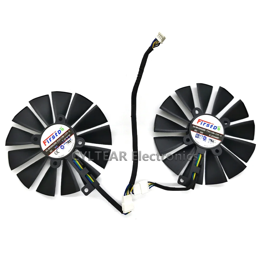Фото Вентилятор FDC10M12S9-C 0.25AMP RX470 RX570 для видеокарт ASUS AREZ Radeon RX 470 570 4G ROG STRIX GAMING OC GAMING №3