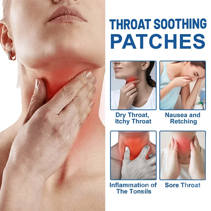16 шт. лечение боли в горле фарингит травяной пластырь облегчение холодной астмы