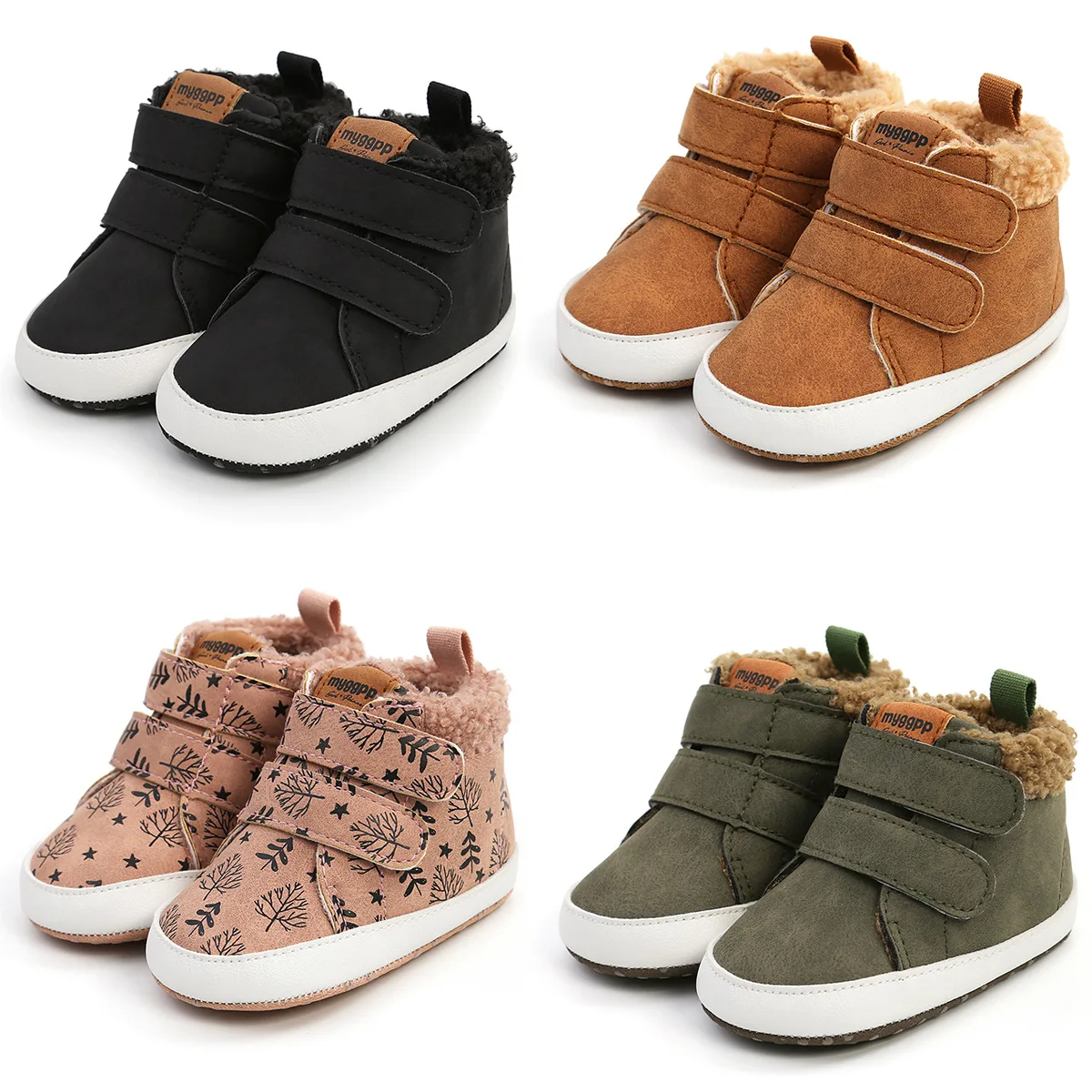 

Baby Shoes Boy boy Winter Warm Infant Snow Boots Fleece Soft Bottom Shoe Newborn girl Indoor Sneakers Toddler First Walkers