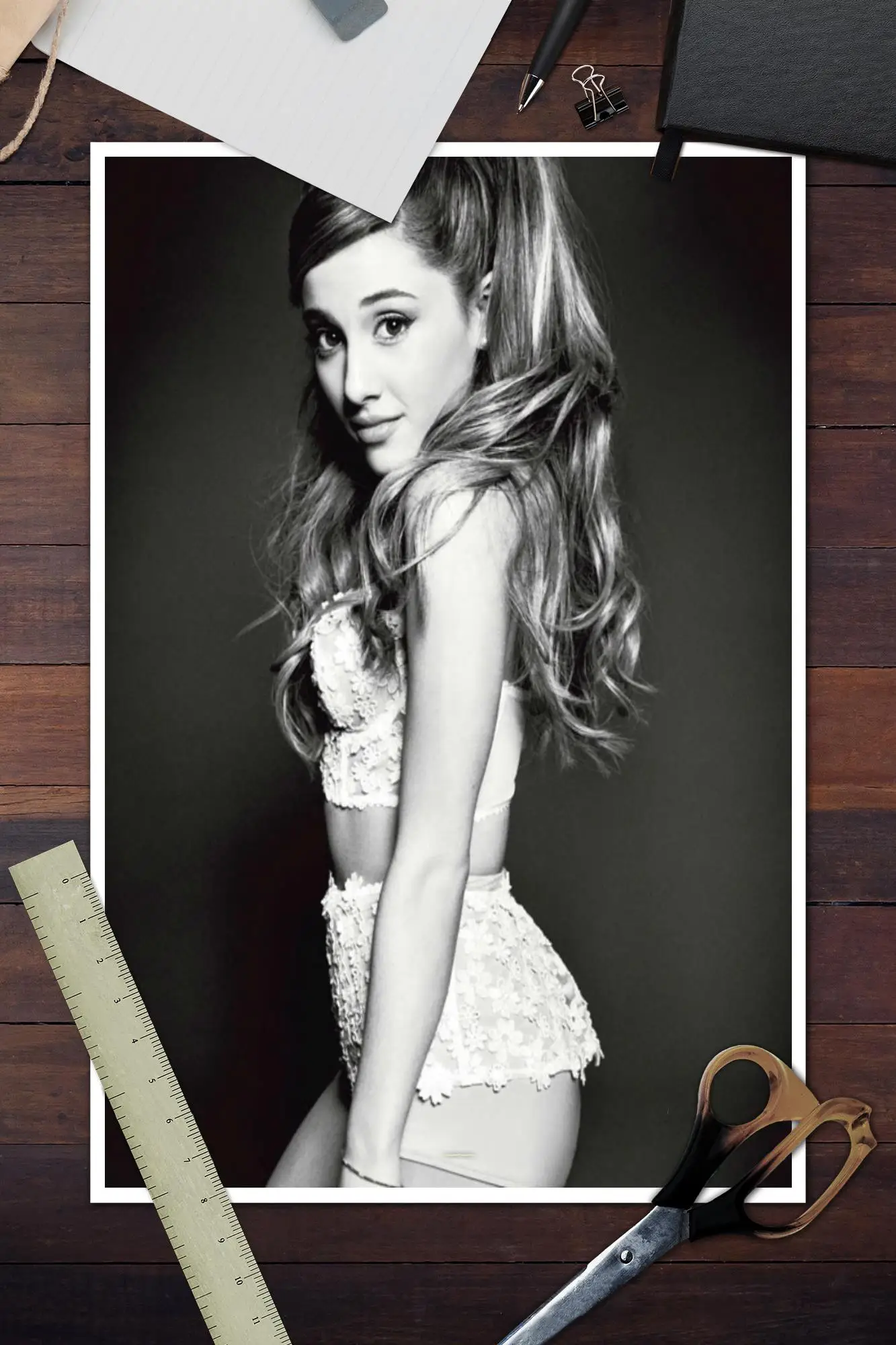 Плакат Ариана Гранде 5 певец настенный художественный постер на холсте для