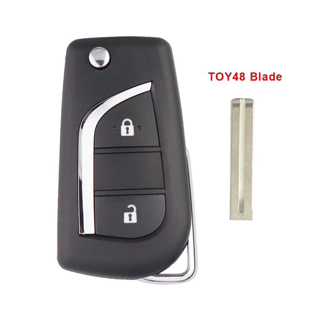 

Корпус дистанционного ключа автомобиля для Toyota Corolla 2017 RAV4 перед 2013 Levin Prado Camry Reiz Highlander Kluger Key TOY43 TOY48 VA2 Blade