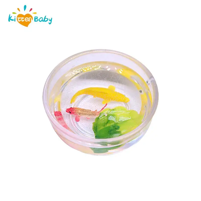 

Dollhouse Miniature Glass Fish Tank Bowl Aquarium Doll House Home Ornament Toy For Dollhouse Decoration Crafts Kids Gift 42*20mm