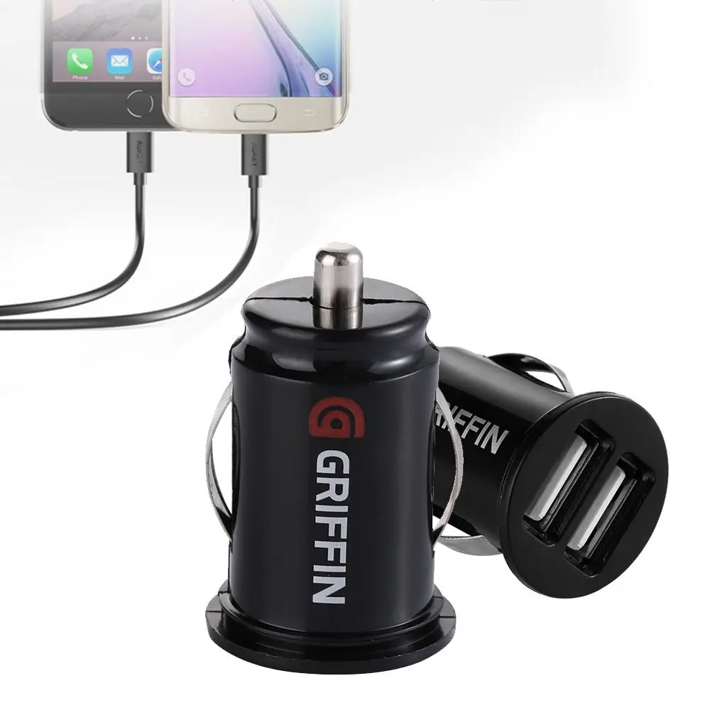 

Адаптер питания, для телефона, прикуривателя, 2 USB разъема, пластиковый, для автомобиля, грузовика