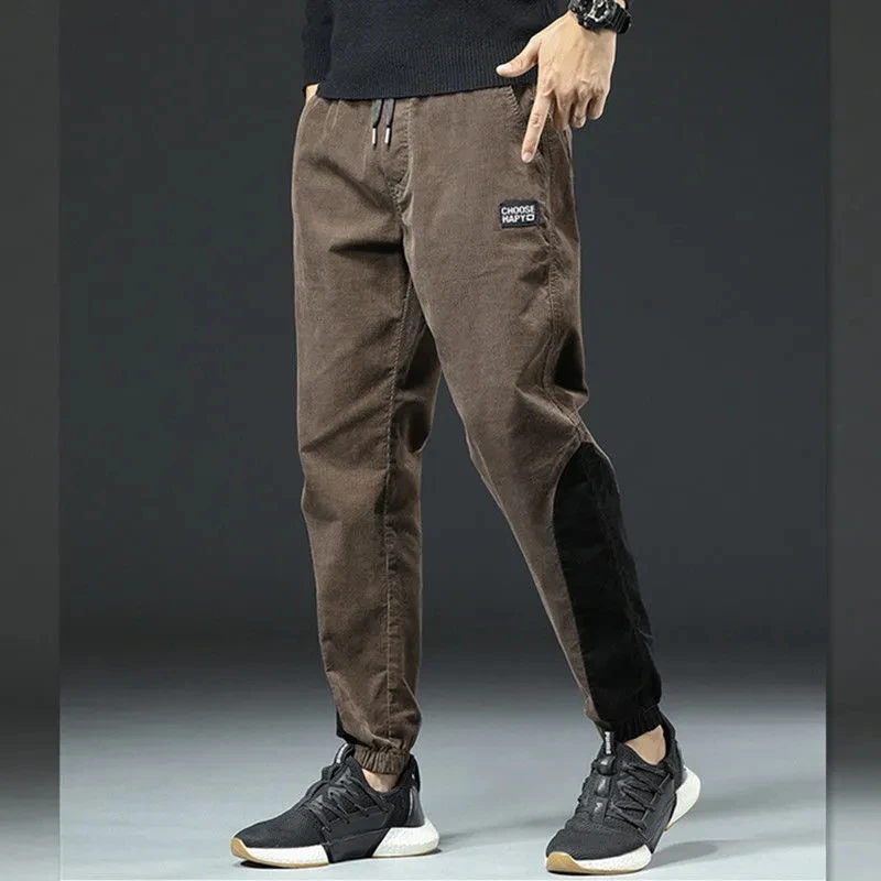 Брюки-карго мужские вельветовые Модные Дизайнерские - Цена: 2236.77