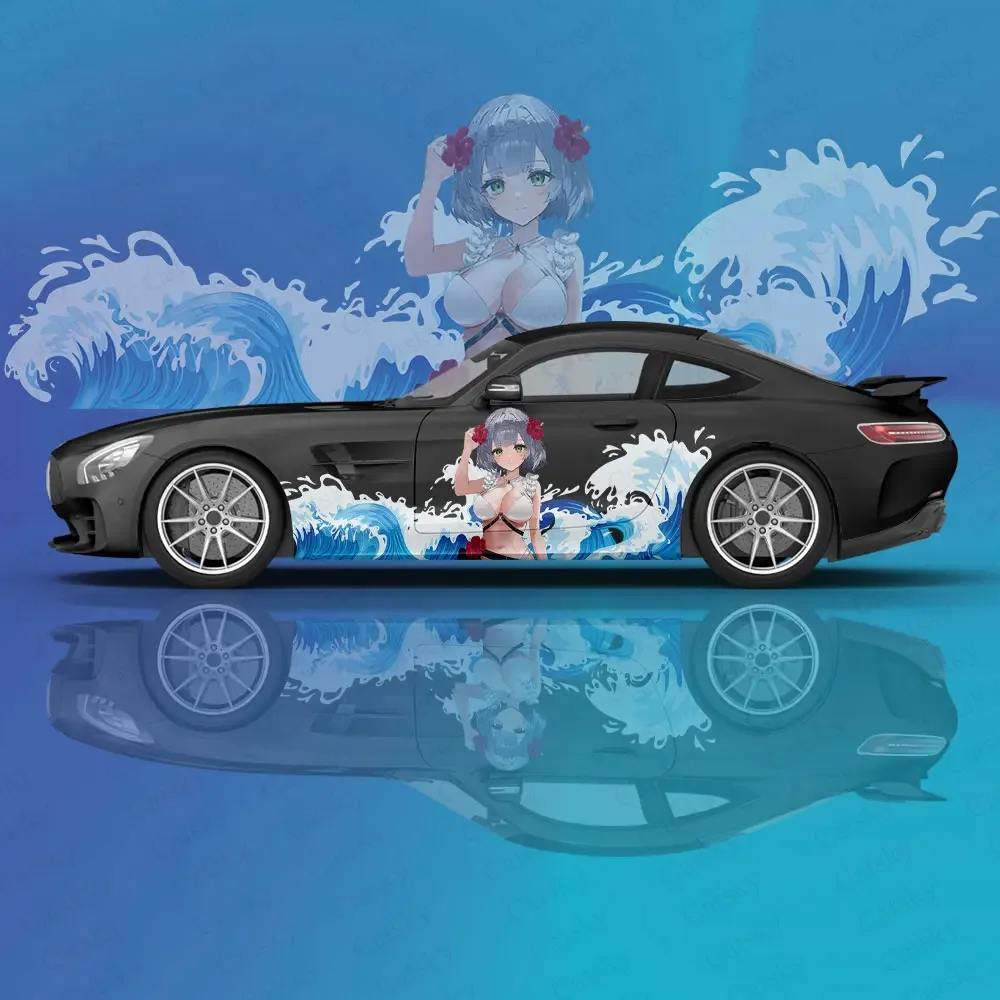 Genshin Impact Noelle наклейка с животными на автомобиль защитная пленка виниловая для