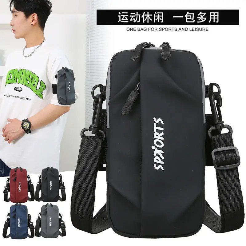 

Outdoor Multi-functional Fitness Running Casual Mobile Phone Bag Wear-resistant Diagonal Bag Fashion Tide Bag Wrist Bag