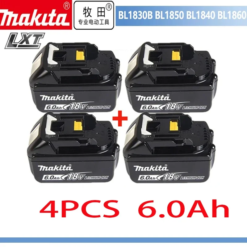 Аккумулятор Makita 18 в bl1850b BL1850 bl1860 bl1830 bl1815 bl1840 LXT400 6.0Ah