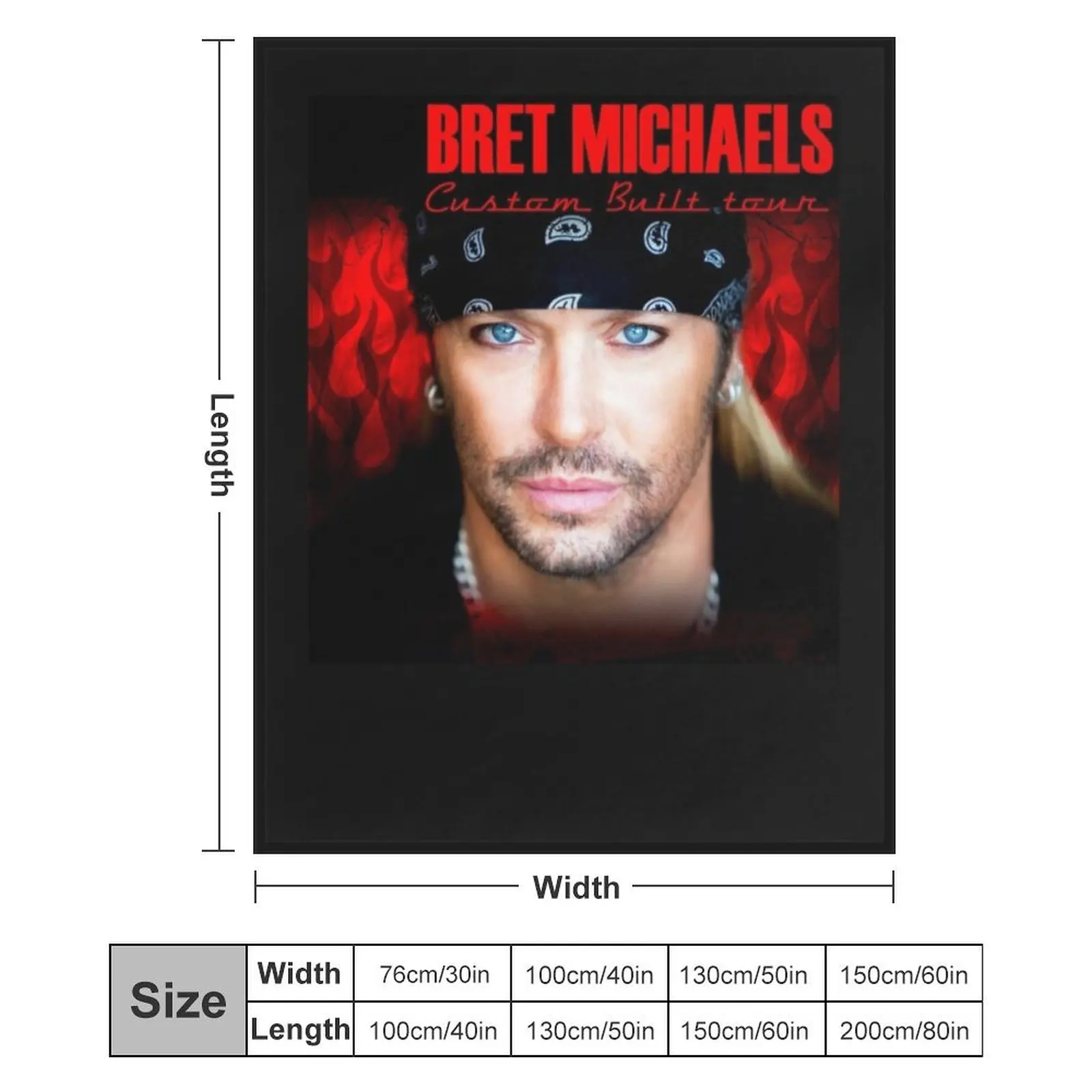 Одеяло Bret Michaels Face Tour 2019 Dedekyo 5 зимнее летнее термобелье для путешествий теплые