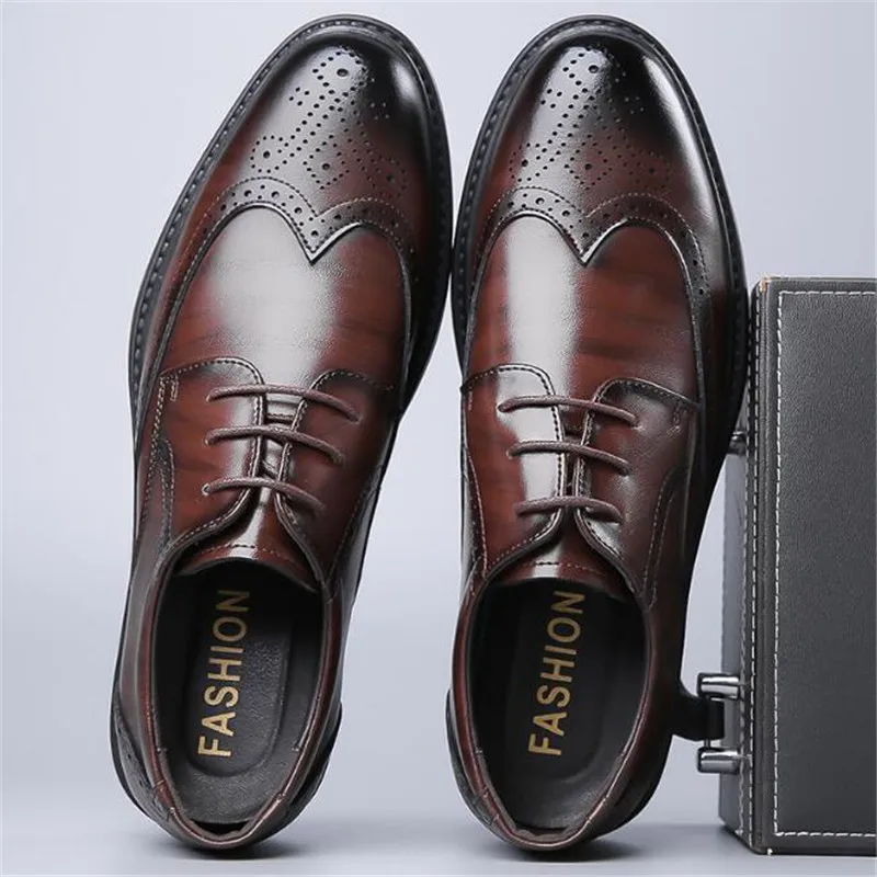 

Высококачественные деловые кожаные туфли, мужские повседневные классические итальянские официальные элегантные туфли-оксфорды, мужские офисные туфли