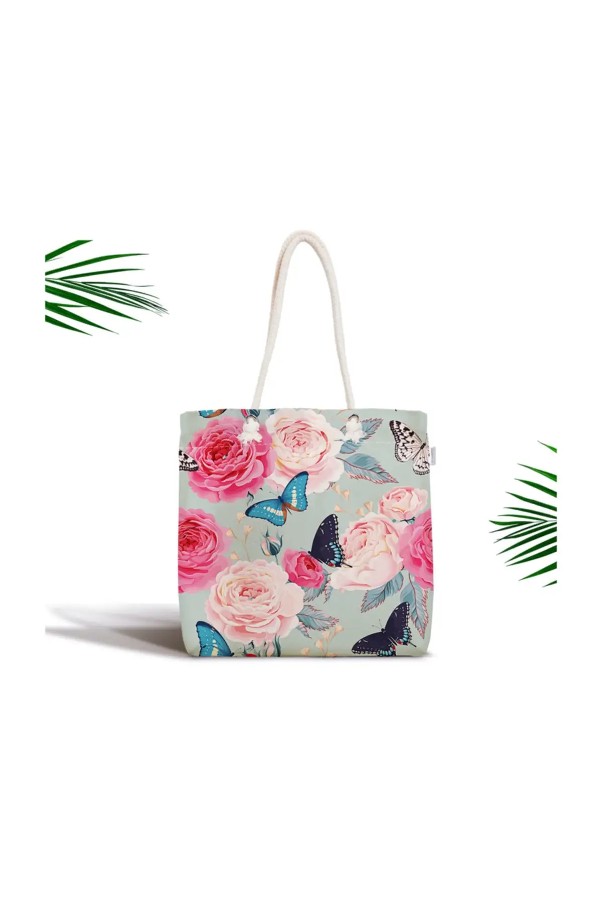 

Женская пляжная сумка на молнии, Современная тканевая сумка-тоут с витражными бабочками для рисования, модные летние большие сумки на плечо...