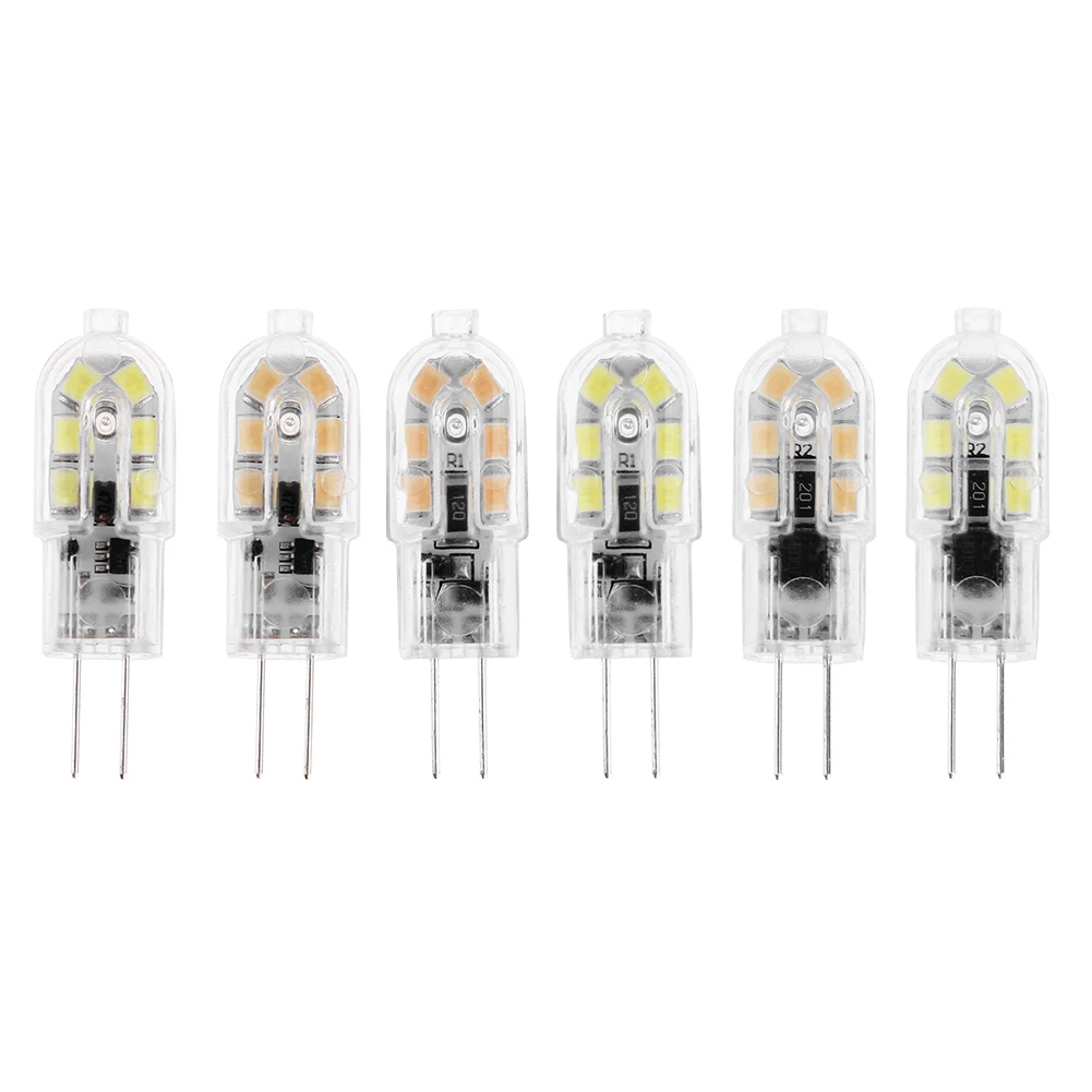 

LED Corn Bulb Replacement G4 200LM 2W Plastic SMD2835 12LED Corn Bulb for Crystal Lamp Chandelier Home Decoration