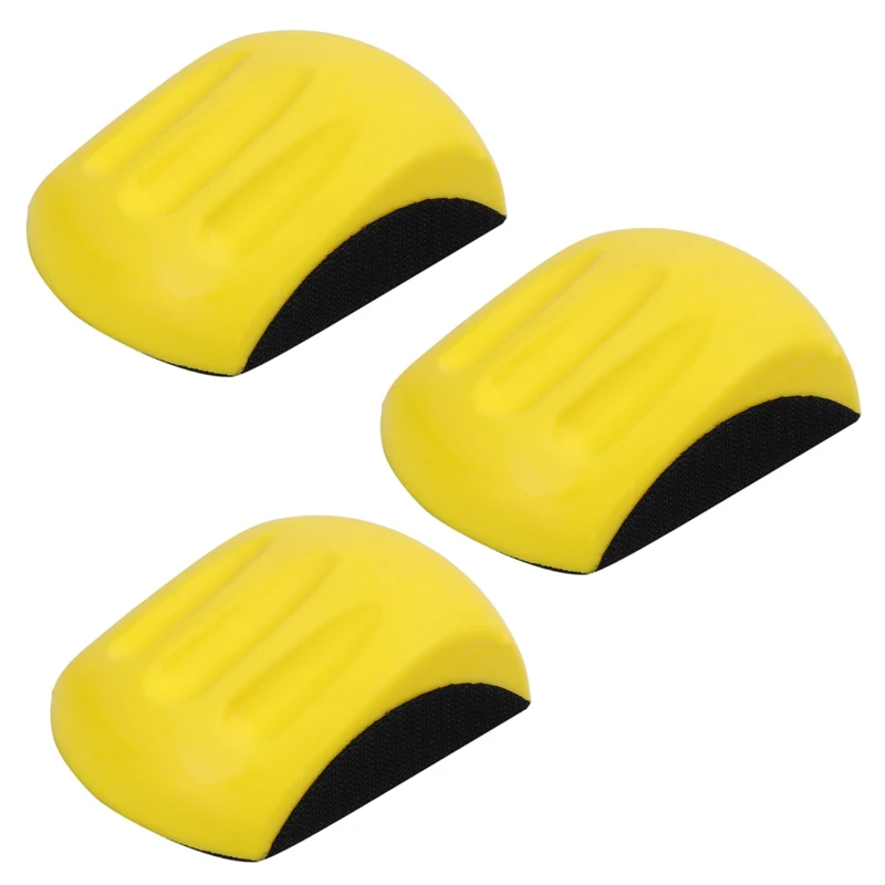 

Hot 3X 5 Inch Hand Sanding Block For Hook & Loop Sandpaper Hand Pad Polishing Pad Abrasive Tools
