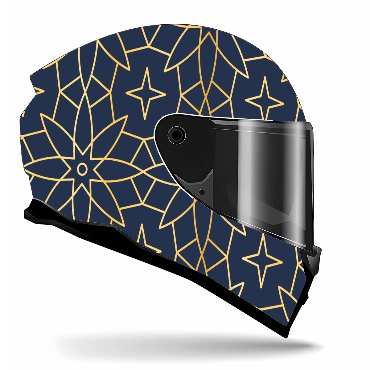 Абстрактное мусульманское искусство Полный Шлем Наклейка на шлем мотоциклетный