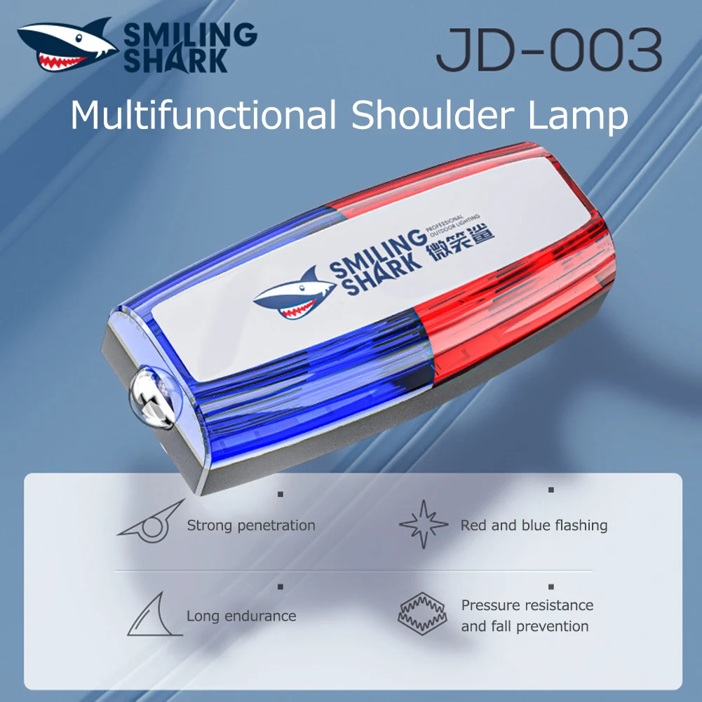 

Multifunction Alarm Flash Signal Strobe Lamp Mini Red Blue Led Strobe Warning Light Waterproof USB Charging for Outdoor Running