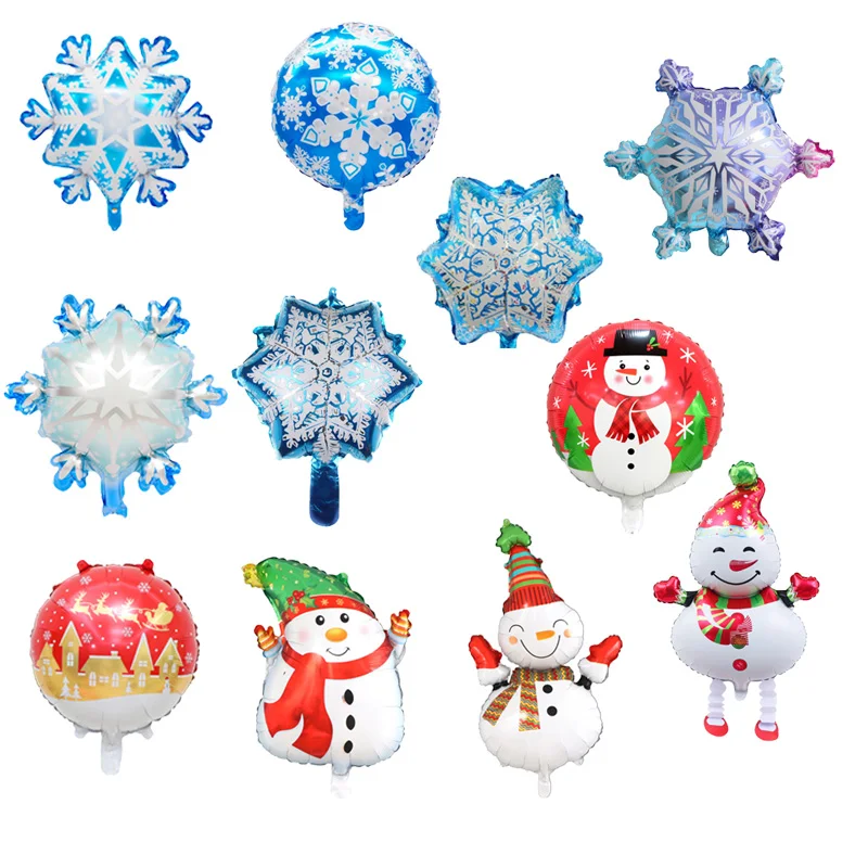 Алюминиевая пленка шарик снежинка игрушечный шар Рождество свадьба ребенок день