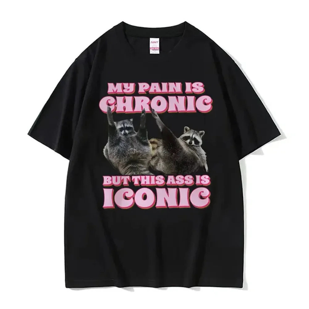 Хлопковая футболка My Pain Is Chronic But This Ass Iconic