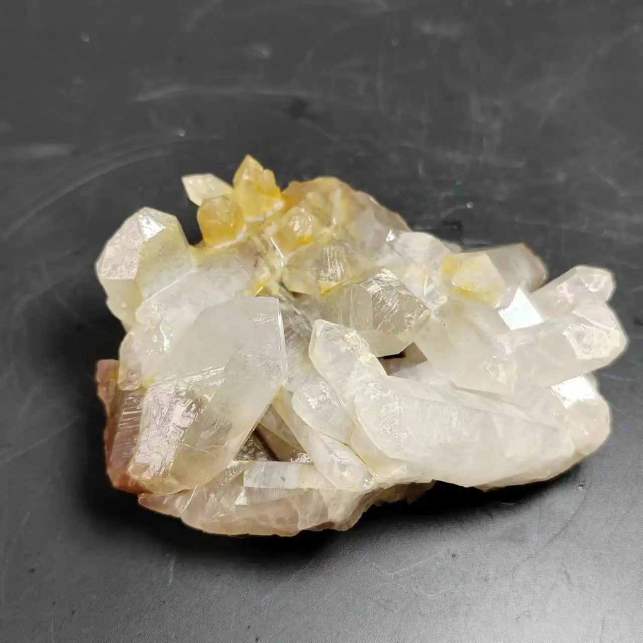 

271gNatural Rare White Quartz Crystal Cluster Mineral Specimen Healing