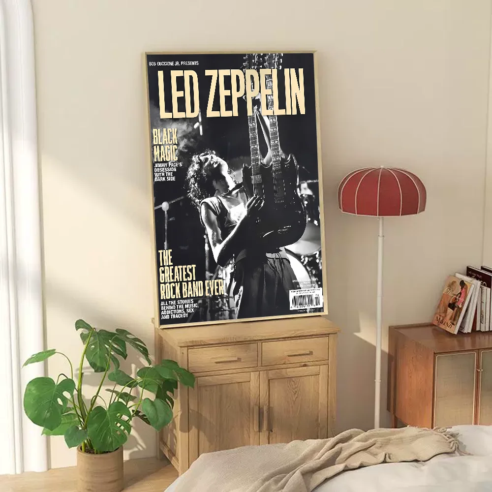 Band L-Led Z-Zeppelin Cool Classic Vintage Posters HD Quality Wall Art Retro For Home Room Decor
