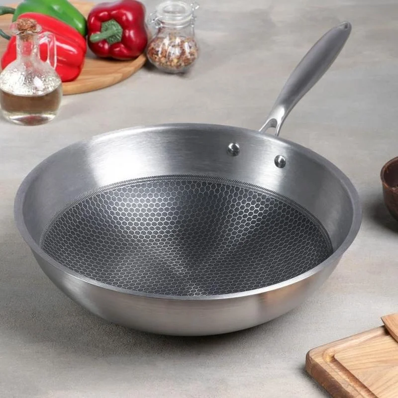 

Frying pan WOK "Almaz", d = 30 cm, with non-stick coating Kitchen supplies Woks Cookware Dining Bar Home Garden